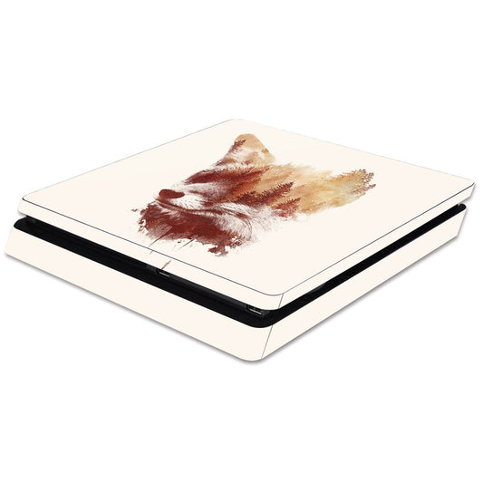 MightySkins Skin Compatible with Sony PS4 Slim Console - Blind Fox | Protective, Durable, and Unique Vinyl Decal wrap Cover | Easy to Apply, Remove