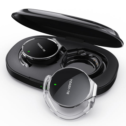 BEVCEFCC Wireless Bluetooth 5.4 Over-Ear Headphones with Ear Hook, Dual Device Simultaneous Connection, Clip-On Ear Design, Lightweight Earbuds…