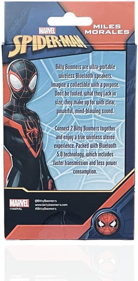 Bitty Boomers Marvel: Into The Spider-Verse - Miles Morales - Mini Bluetooth Speaker