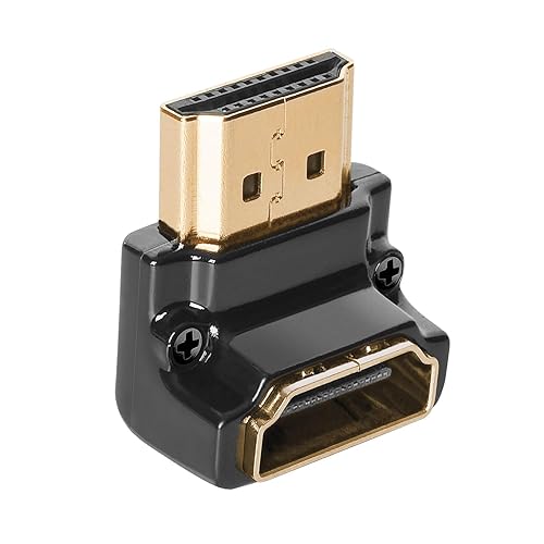 AudioQuest 69-046-01 HDMI Cable Adapter Black - Cable Adapter (HDMI, Male Connector/Female Connector, Black)