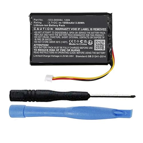 MPF Products 1050mAh 533-000084 Battery Replacement Compatible with Logitech Harmony Ultimate 915-000201 & Harmony Touch 915-000198 Remote Controls
