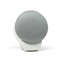 doqxD Outlet Wall Mount Holder for Google Nest & Home Mini: Essentials for Google Home - Fits All Mini Generations (1-Pack, Frost White)