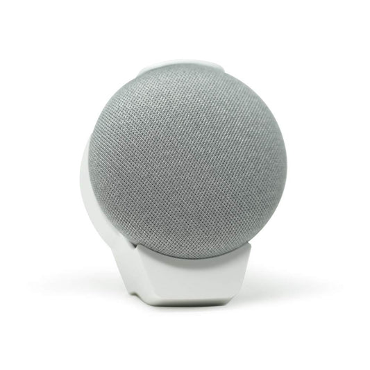 doqxD Outlet Wall Mount Holder for Google Nest & Home Mini: Essentials for Google Home - Fits All Mini Generations (1-Pack, Frost White)