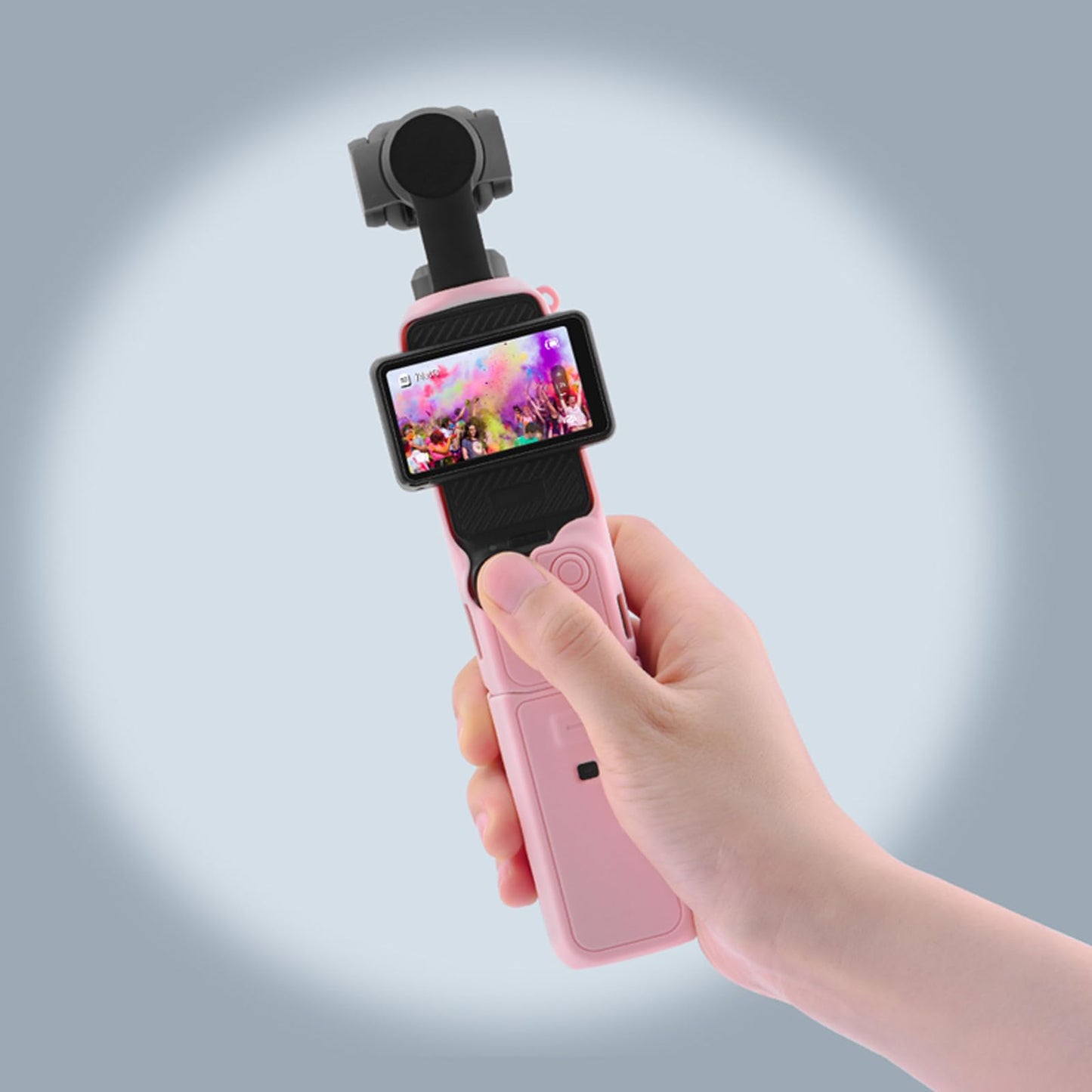 Buziba Silicone Protective Case Cover for DJI Osmo Pocket 3 Silicone Sleeve Protective Cover Handheld Gimbal Action Camera Accessories(Pink)