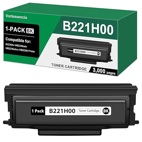 Vortessencia B221H00 Black Toner Cartridge with Chip Compatible for Lexmark B2236dw MB2236adw MB2236adwe MB2236i Series Printers?1-Pack,3,000 Pages?