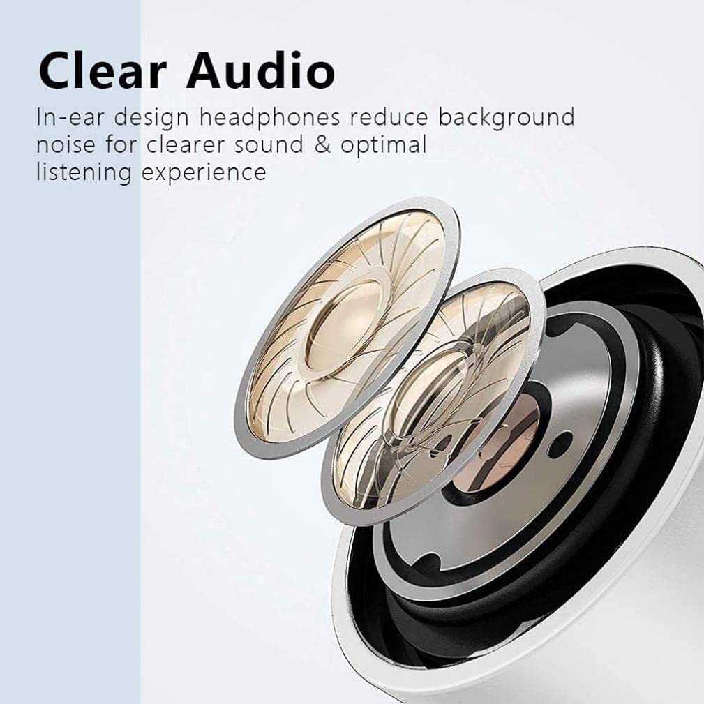 ANSEWIRELESS Wired Earphones Hi-Fi Sound Headphones Handsfree Mic for Moto G Stylus 5G (2022), Headset Earbuds in-Ear Earpieces Microphone Compatible…