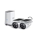 Baseus Solar Security Camera Wireless Outdoor, S1 Pro 2-Cam Kit, Forever Power with Auto Sunlight-Tracking System, Dual Camera with 3K Clarity, No