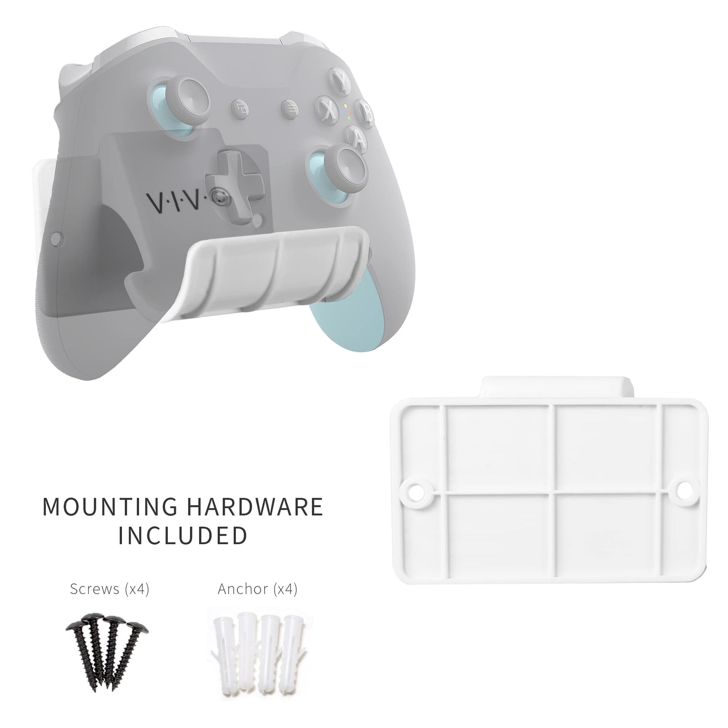 VIVO Universal Video Game Controller Wall Mount Holders, Compatible with PlayStation, Xbox, NVIDIA, Nintendo Switch Controllers, and More, 2-Pack