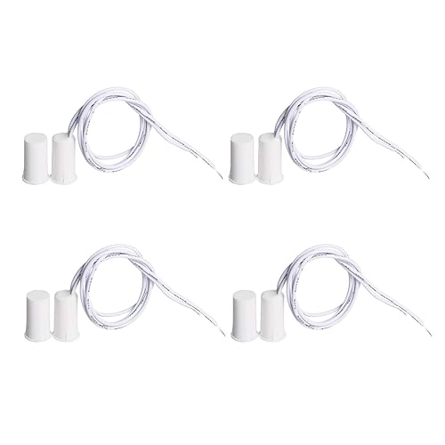 Aoje-Link RC-33A NO Recessed Wired Security Window Door Contact Sensor Alarm Magnetic Reed Switch for Home Security Access Control and Burglar Alarm