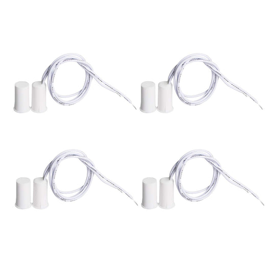 Aoje-Link RC-33A NO Recessed Wired Security Window Door Contact Sensor Alarm Magnetic Reed Switch for Home Security Access Control and Burglar Alarm