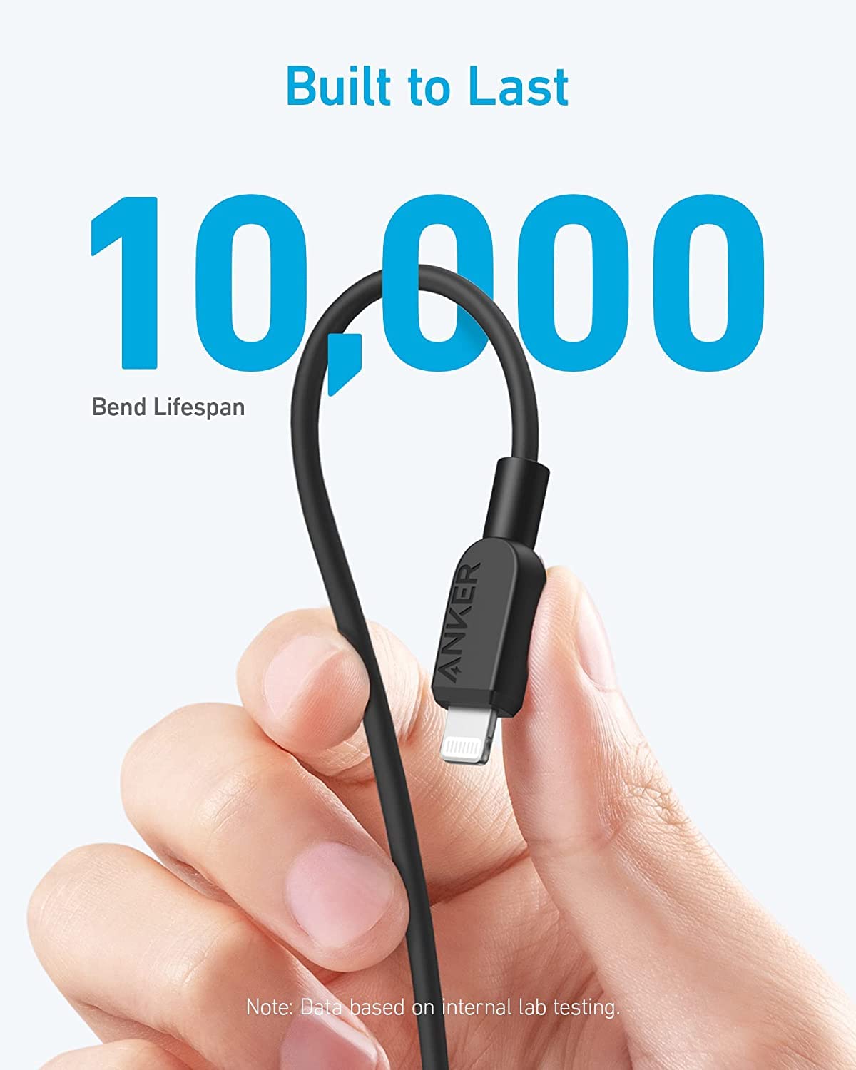 Anker USB C to Lightning Cable(3FT,Black), MFi Certified for iPhone 14 Series, and More(Charger Not Included)