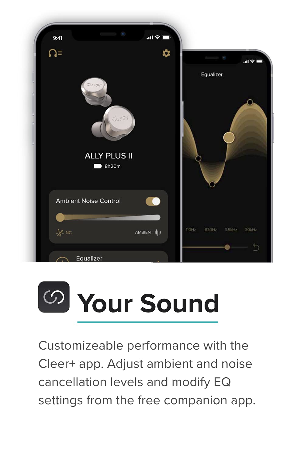 Cleer Audio Ally Plus II True Wireless Noise Canceling Earbuds, 33 Hours of Playtime, IPX4 Sweat Resistant, Crystal Clear Voice with Echo and Noise…