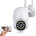 Tuya Smart Life Security Camera,1080P HD Wireless WiFi Home Surveillance Pan/Tilt 360° View Waterproof Night Vision, Human Detection,Auto Tracking