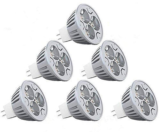 CTKcom MR16 3W LED Bulb(6 Pack)-Warm White 2700K LED Bulbs 35W Halogen Equivalent Ultra Bright 60 Degree Beam Angle Recessed Track Light Landscape 300