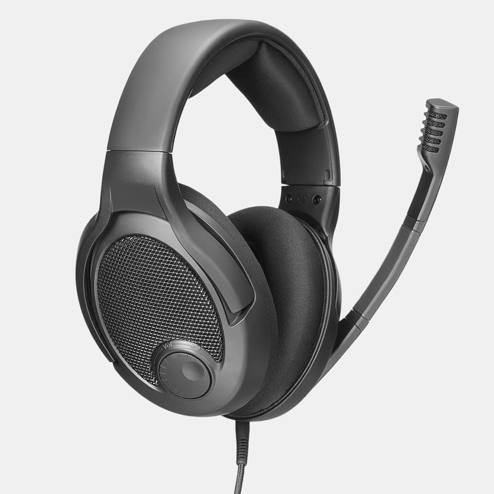 DROP PC38X Gaming Headset - Open-Back Over-Ear Design with Noise-Cancelling Mic, Velour Earpads - Compatible with PC, PS5, PS4, Xbox, Switch, Mobile…