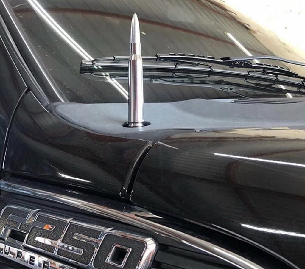 Bullet Antenna Car Truck Accessories for Ford F150 F250 F350 Super Duty Raptor Bronco Trucks Dodge RAM 1500 2500 3500 (Fits All Truck Model Years)