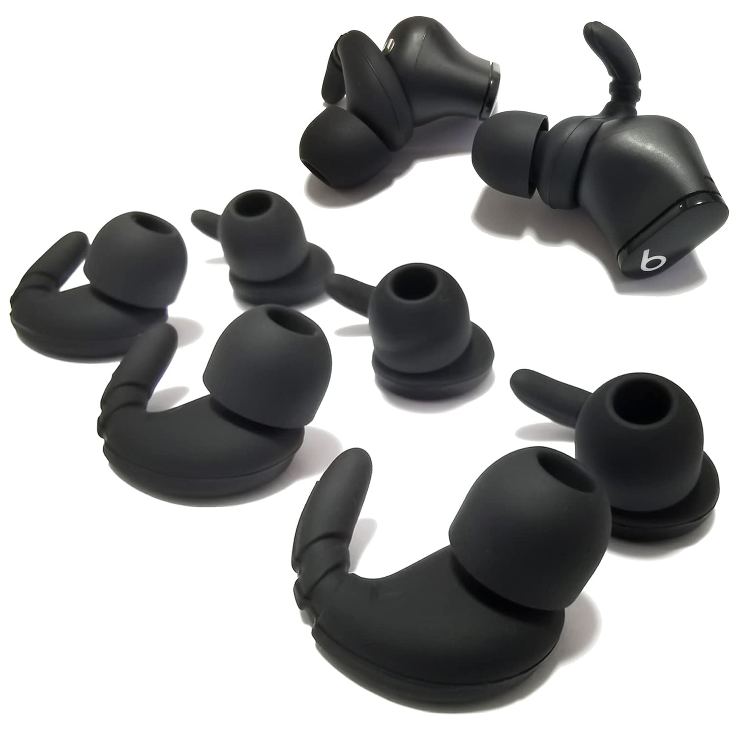 Anti-Slip Ear Hooks & Ear Tips for Beats Studio Buds Replacement