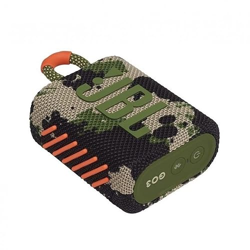 JBL Go 3 Portable Waterproof & Dustproof IP67 Outdoor Wireless Bluetooth Speaker (Camo) (Renewed)
