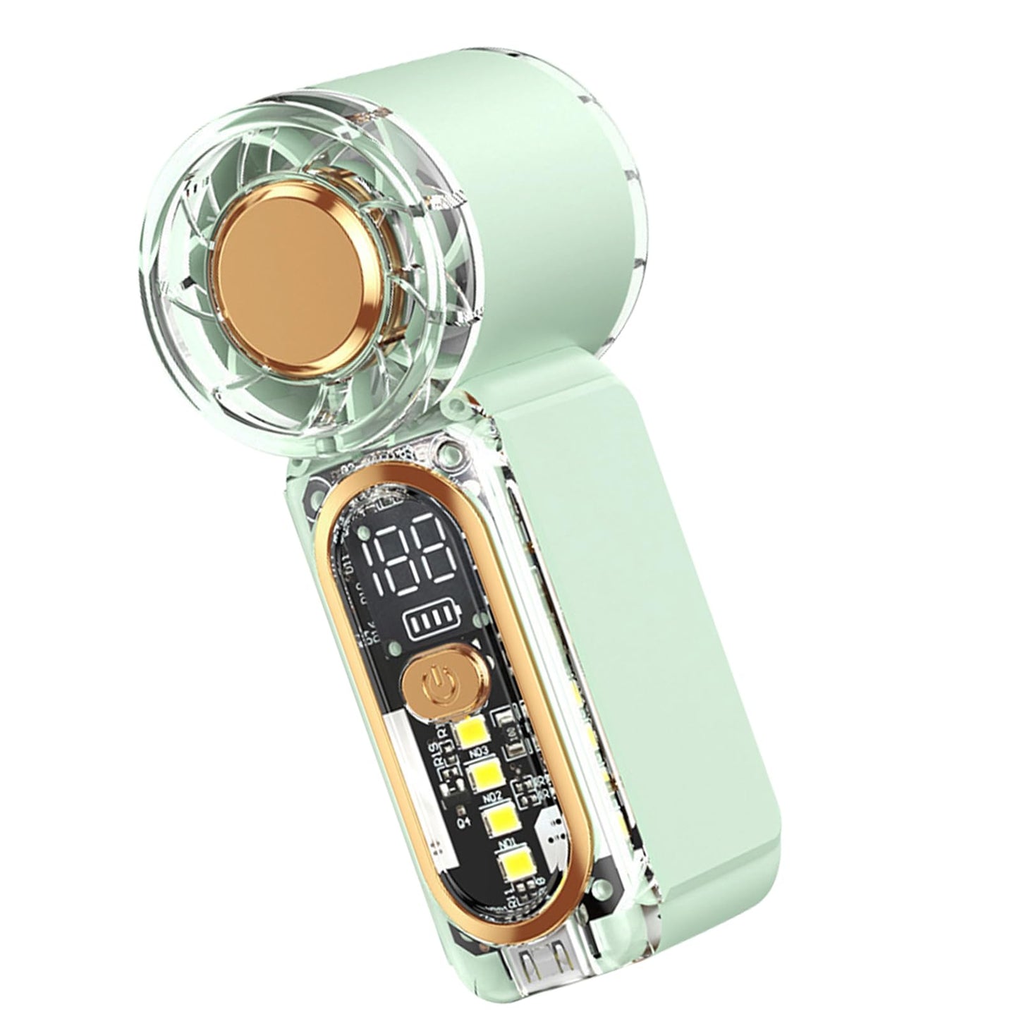 XEVALDRIC High-speed Turbine Mini Handheld Fan (Type-C, Rechargable)