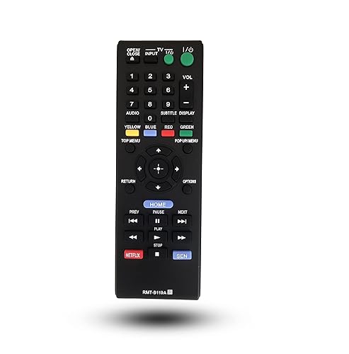 Universal Remote Control Replacement for Sony BDP-S580 BDP-S5100 BDP-S590 BDP-S185 BDP-S480 BDP-BX37 BDP-S390 BDP-BX58 Blu-ray Disc Player
