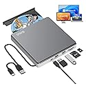 External DVD Drive, USB C Superdrive for Apple USB 3.0 DVD Burner Reader for Mac, Portable CD +/-RW Drive External DVD Player for Laptop MacBook
