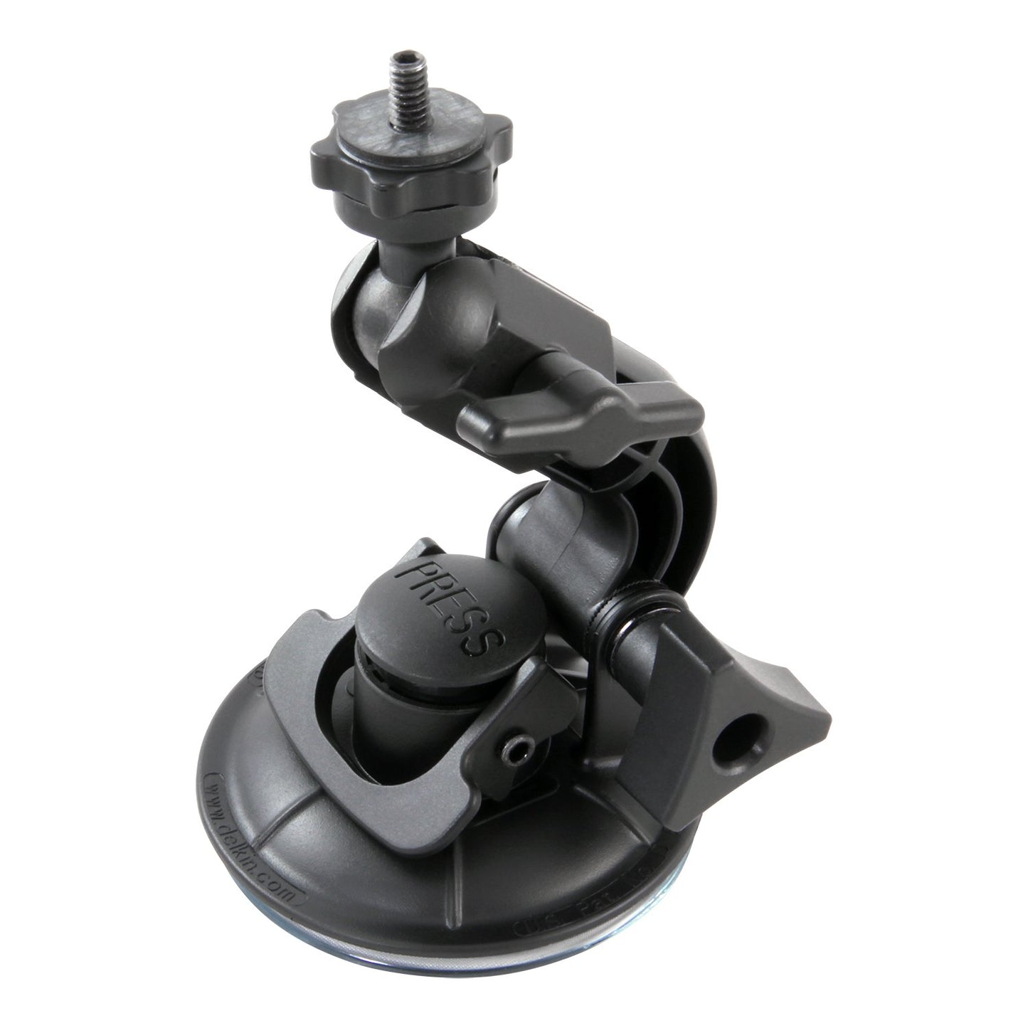 Delkin Devices Fat Gecko Mini Suction Camera Mount - Powerful Suction Cup Camera Mount for Car, Motorcycle, Desk, Window | Secure and Adjustable