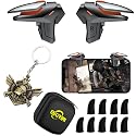 Mikirini 13 in 1 Mobile Phone Game Controller for iPhones & Android Phones, 2 Gaming Triggers Cell Phone Gaming Triggers compatible with PUBG