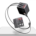 Trendwave 4-in-1 Retractable Charger, Foldable Plug 45W Multi Cable Dock Fast Charging Station for i Phone 17/16/15/14/13, i Pad - Black