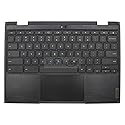 Rinbers Laptop Palmrest Upper Case with US Keyboard Touchpad Assembly Replacement Part for Lenovo 500e Chromebook 2nd Gen 81MC 5CB0T79601 5CB0Y57803