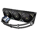 Thermalright Frozen Vision 360 ARGB Black V2 AIO CPU Water Cooler,360mm Liquid CPU Cooling,PWM Fans CPU Cooler for 2150RPM,2.88 inch IPS LCD Screen