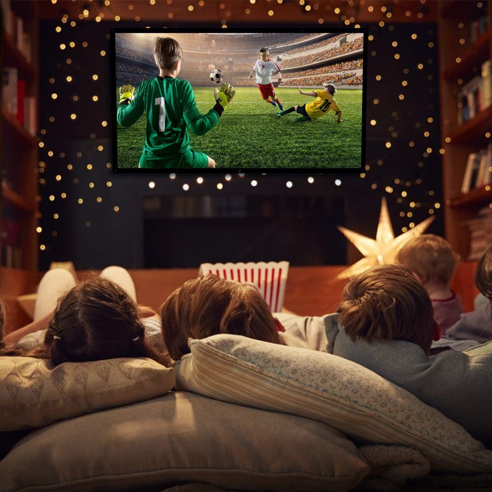 NIERBO 200 Inch Large Huge Projector Screen Big 16:9 3D Movie Screen of Thick Canvas Material Projection Screen HD for Outdoor Indoor Home Theater