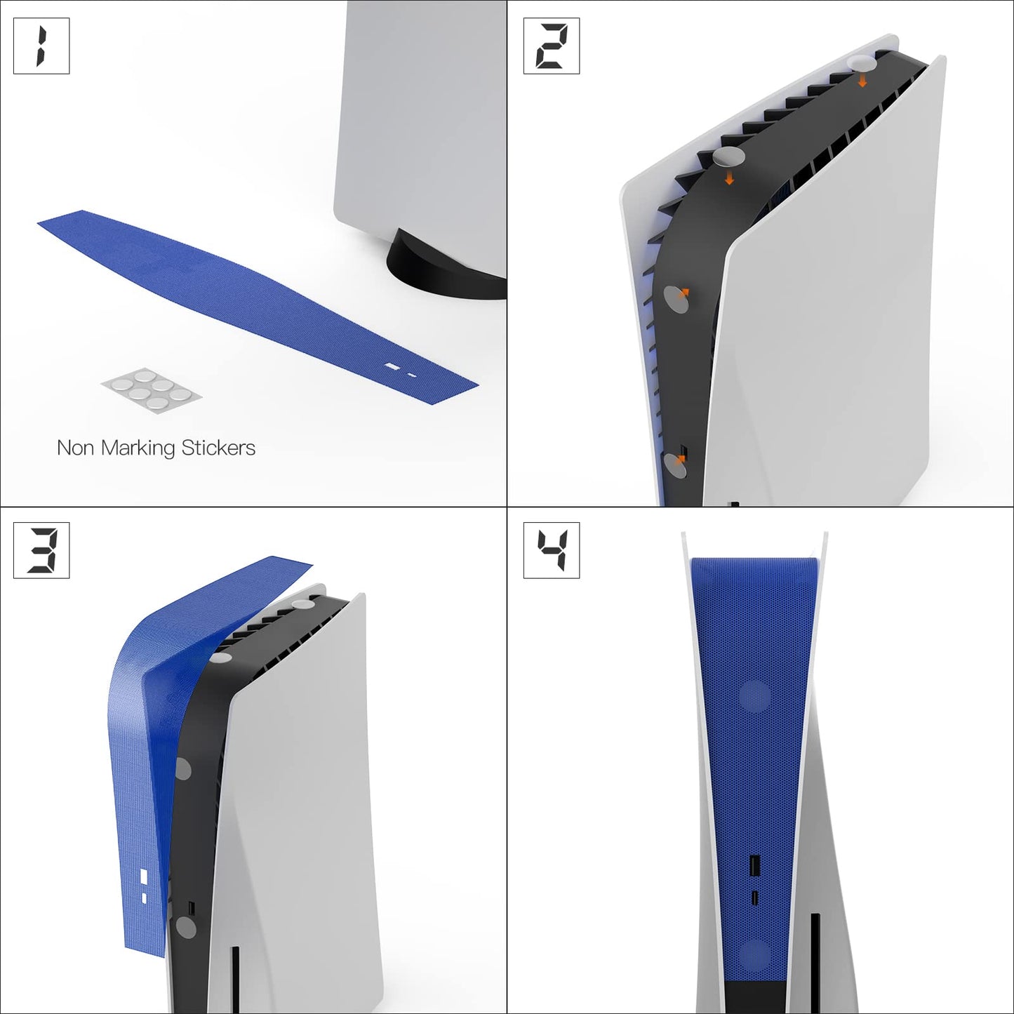 Dust Cover Net for PS5 Console, PS5 Heatsink Barrier Pets Hair Anti-dust Cover Dustproof for PlayStation 5 Optical Drive Version/Digital Version Game