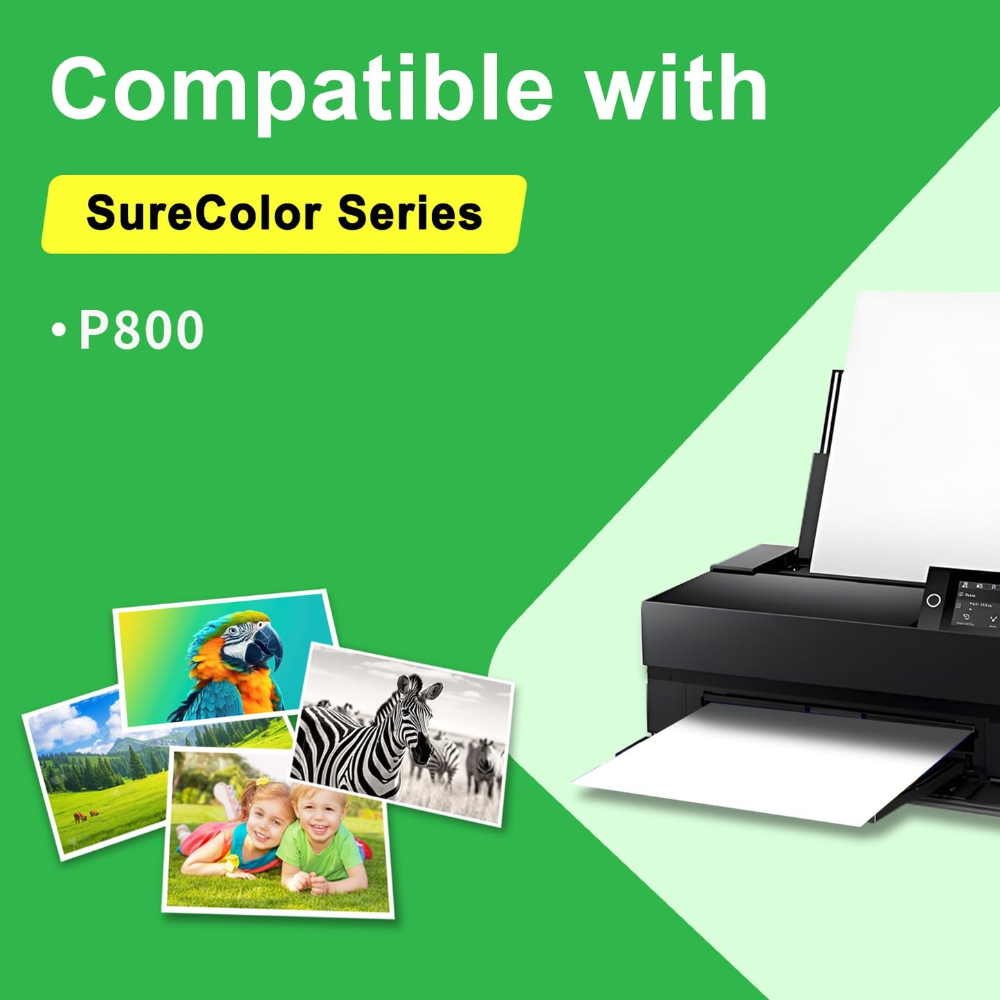 AOTMENDI T8509 UltraChrome HD T850900 Light Light Black Ink Cartridge Replacement for SureColor P800 SC-P800 Printer