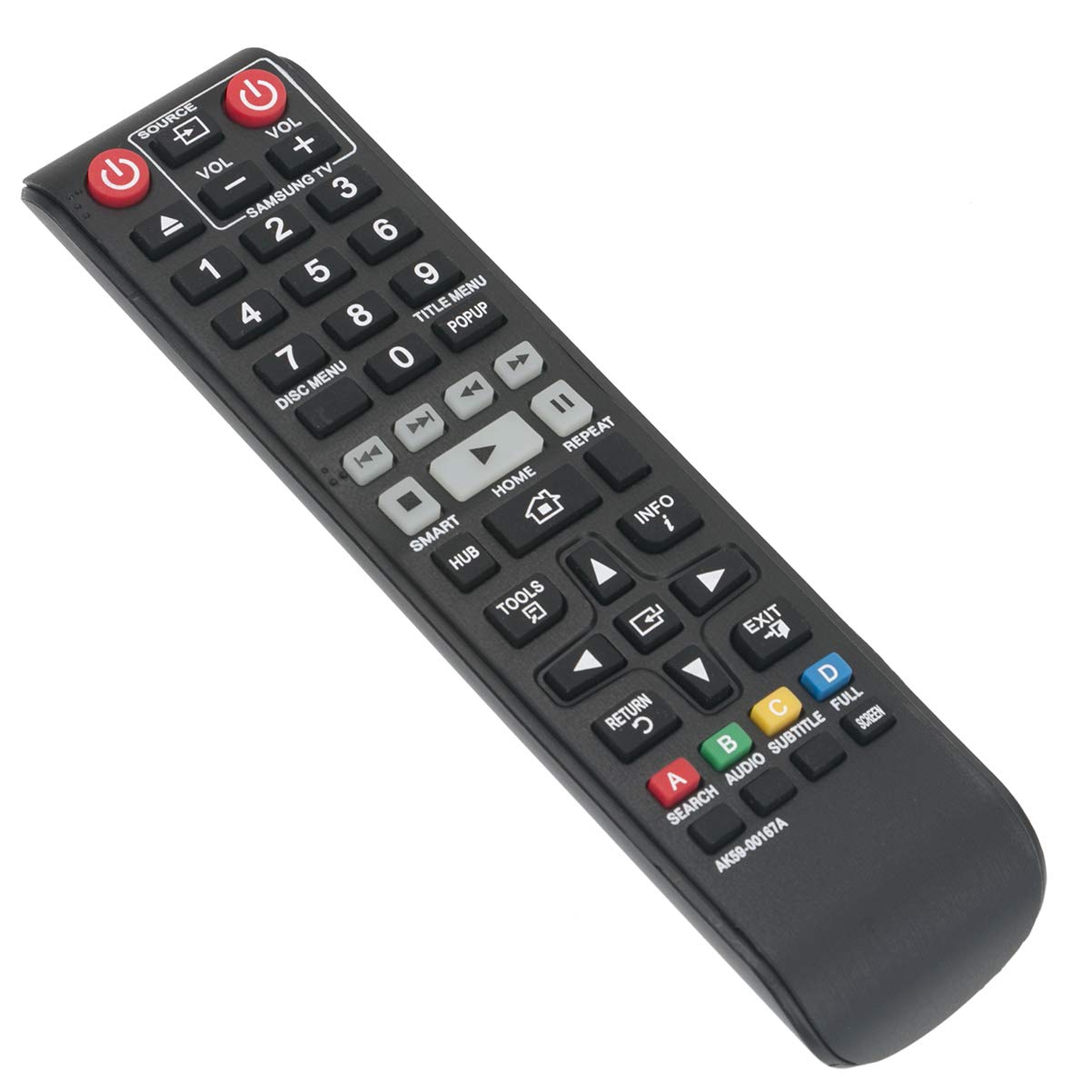 AK59-00167A Replace Remote Applicable for Samsung Blu-ray Disc Player BD-J6300 BD-J6300/ZA BD-JM63 BD-JM63C BD-F7500 BD-F7500/ZA BD-F6500 BD-F6700