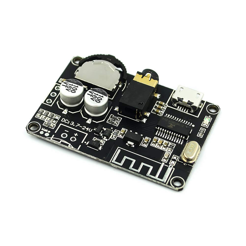 Taidacent DIY Bluetooth 5.0 Audio Receiver Module MP3 Decoder Board Car Wireless Music Receiver Headset Speaker Audio Amplifier Board Modification 3.5