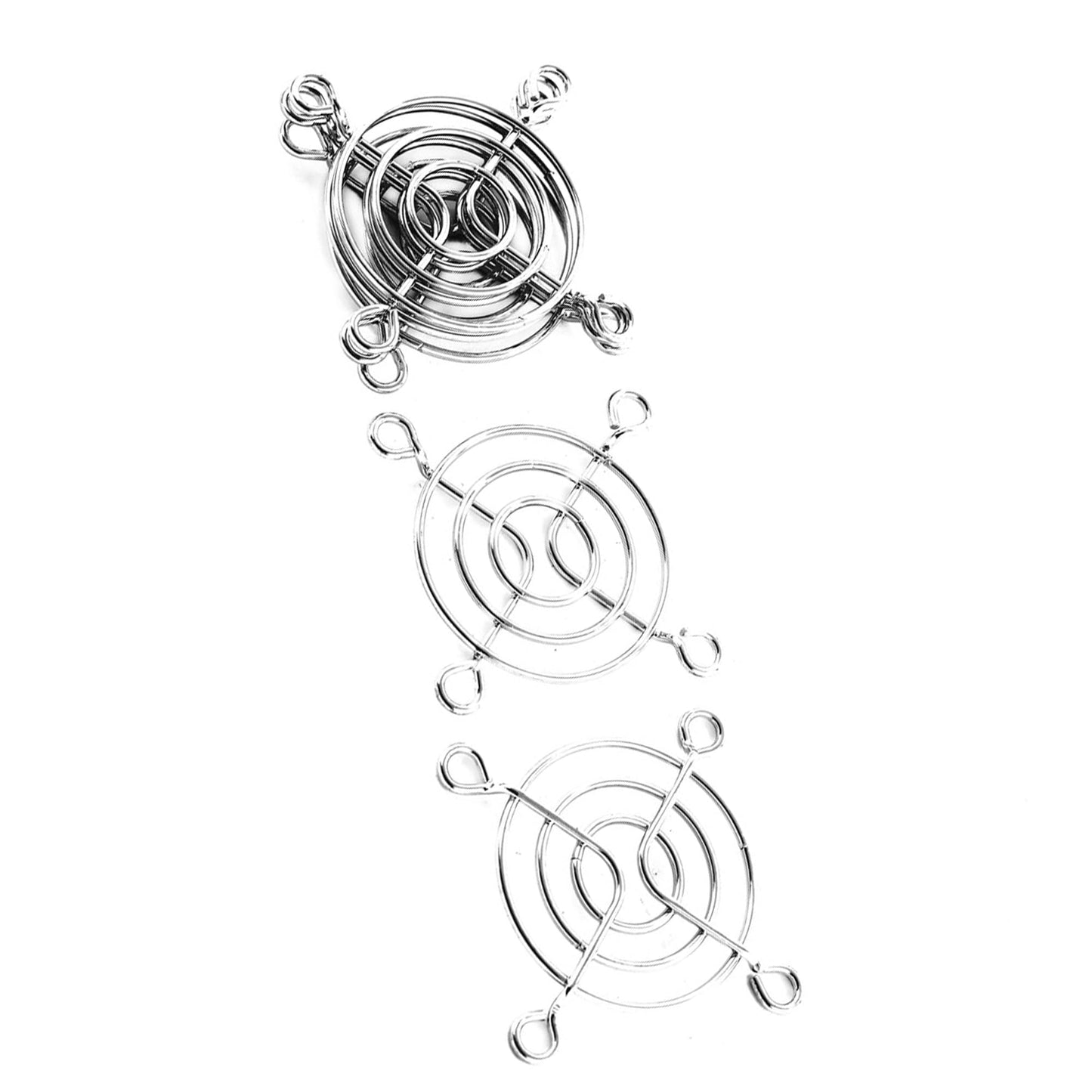 uxcell 5pcs Silver Fan Grill Metal Household Grill Protector Finger Guard for 50mm Case Fan