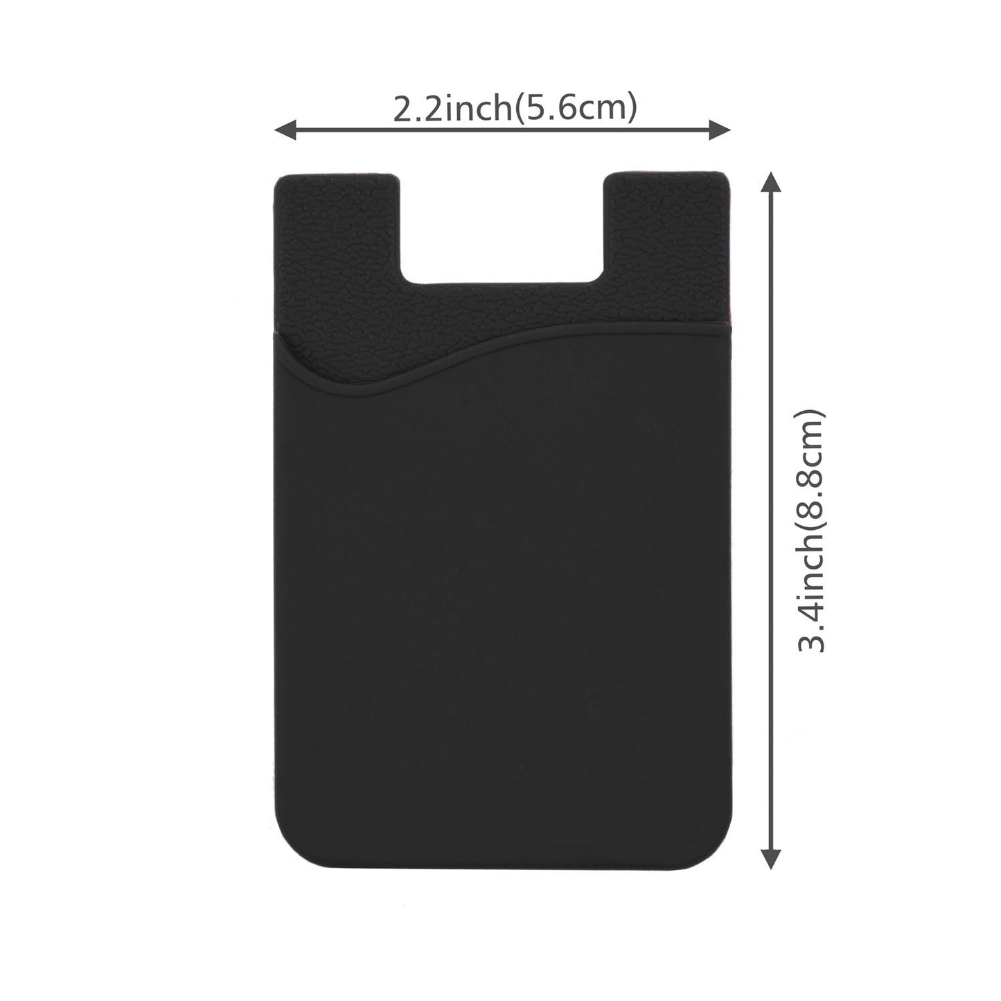 Credit Card/ID Card Holder - Can be attached to almost any Phone - Carry Essential Cards with your Phone - Silicone Material, cards will not fall out