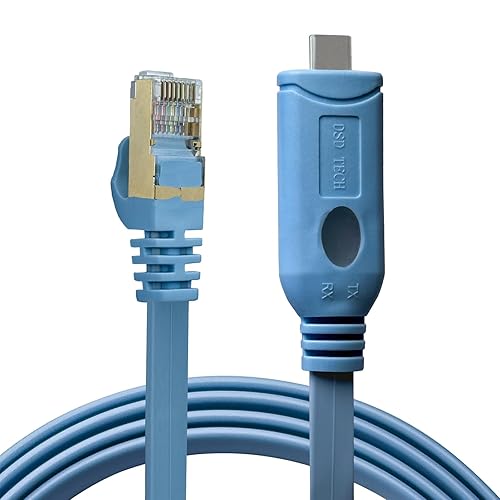 DSD TECH SH-RJ45C USB Type C to RJ45 RS232 Console Cable for Routers and switches(3M/10FT)