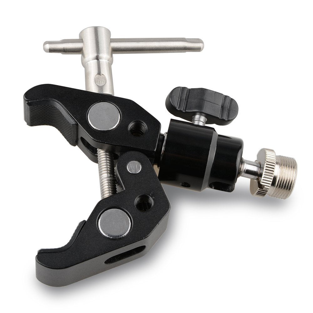 CAMVATE Crab Clamp Articulated 1/4 Mini Ball Head for Microphones - 1465