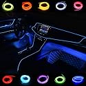ABALDI 5m/16ft USB Neon EL Wire Lights Glowing Electroluminescent Wire Light String Strip for Xmas Party Indoor Outdoor Festival Decoration(Blue)
