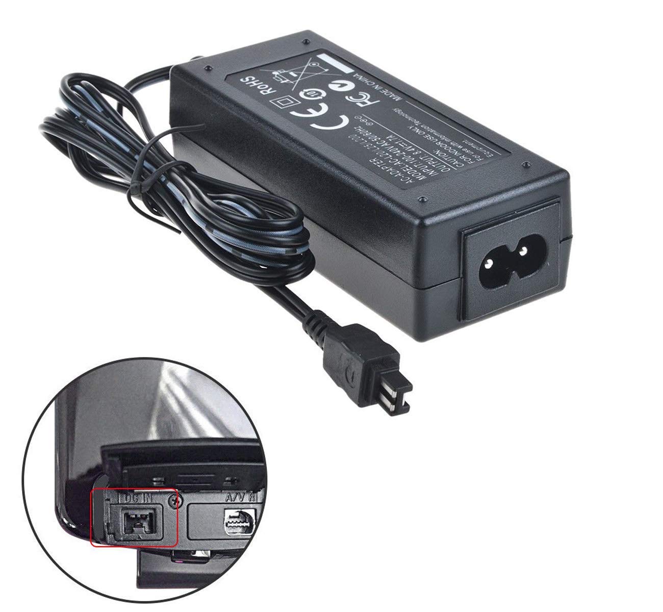 Sunny-room AC Power Adapter Charger for Sony HDR-PJ200, HDR-PJ210, HDR-PJ220, HDR-PJ230, HDR-PJ260V Handycam Camcorder
