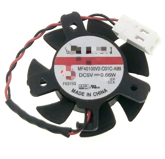 New Cooling Fan for Sunon MF40100V2-C01C-A99 Diameter 37MM Hole Distance 20 26 26MM DC 5V 0.66W 2-Pin 2-Wire