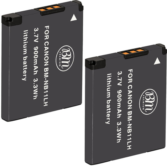 BM 2 Pack of NB-11LH Batteries for Canon PowerShot Elph 110 Elph 130 Elph 135 Elph 140 Elph 150 Elph 160 Elph 170 Elph 180 Elph 190 Elph 320 Elph 340