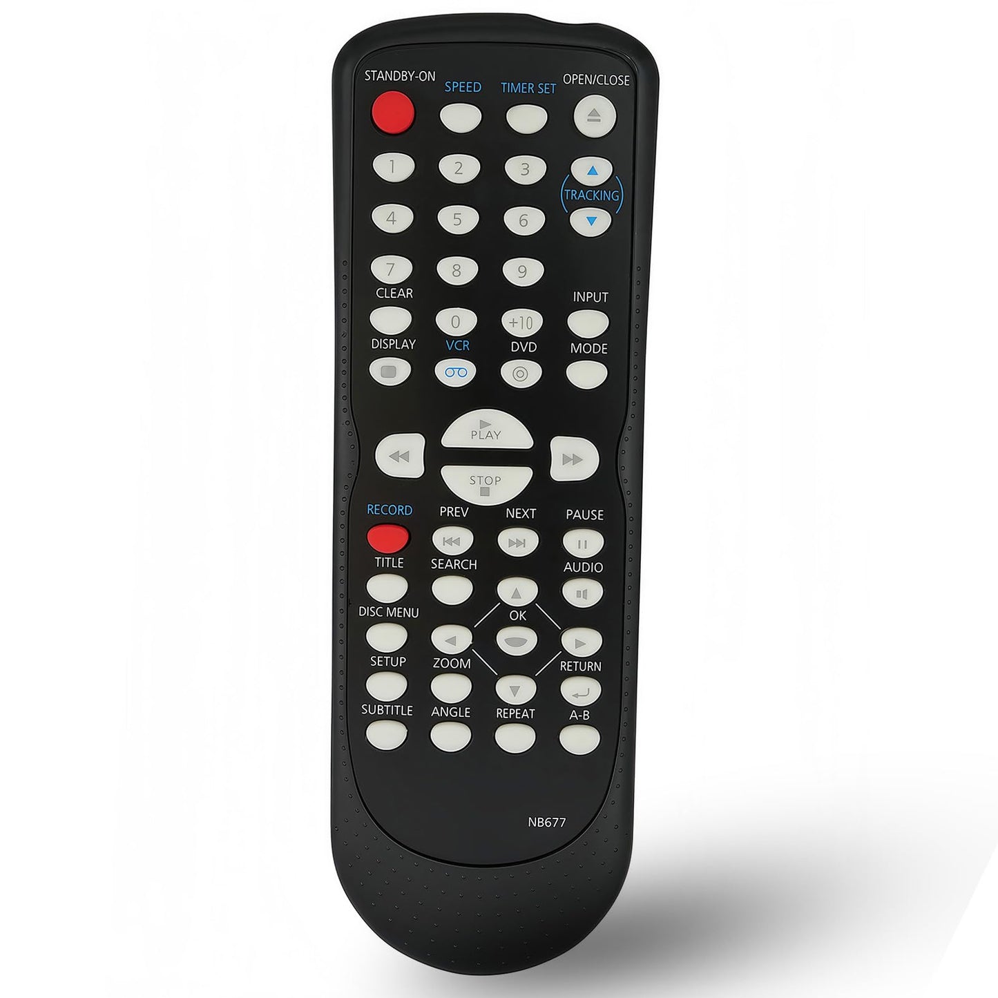 Replacement Remote Control for Magnavox DVD Player NB677 NB677UD RDV220MW9 DV220MW9B DV220FX4 DVD3315V CDV220MW9/F7A RDV220MW9A DV220MW9/VCR
