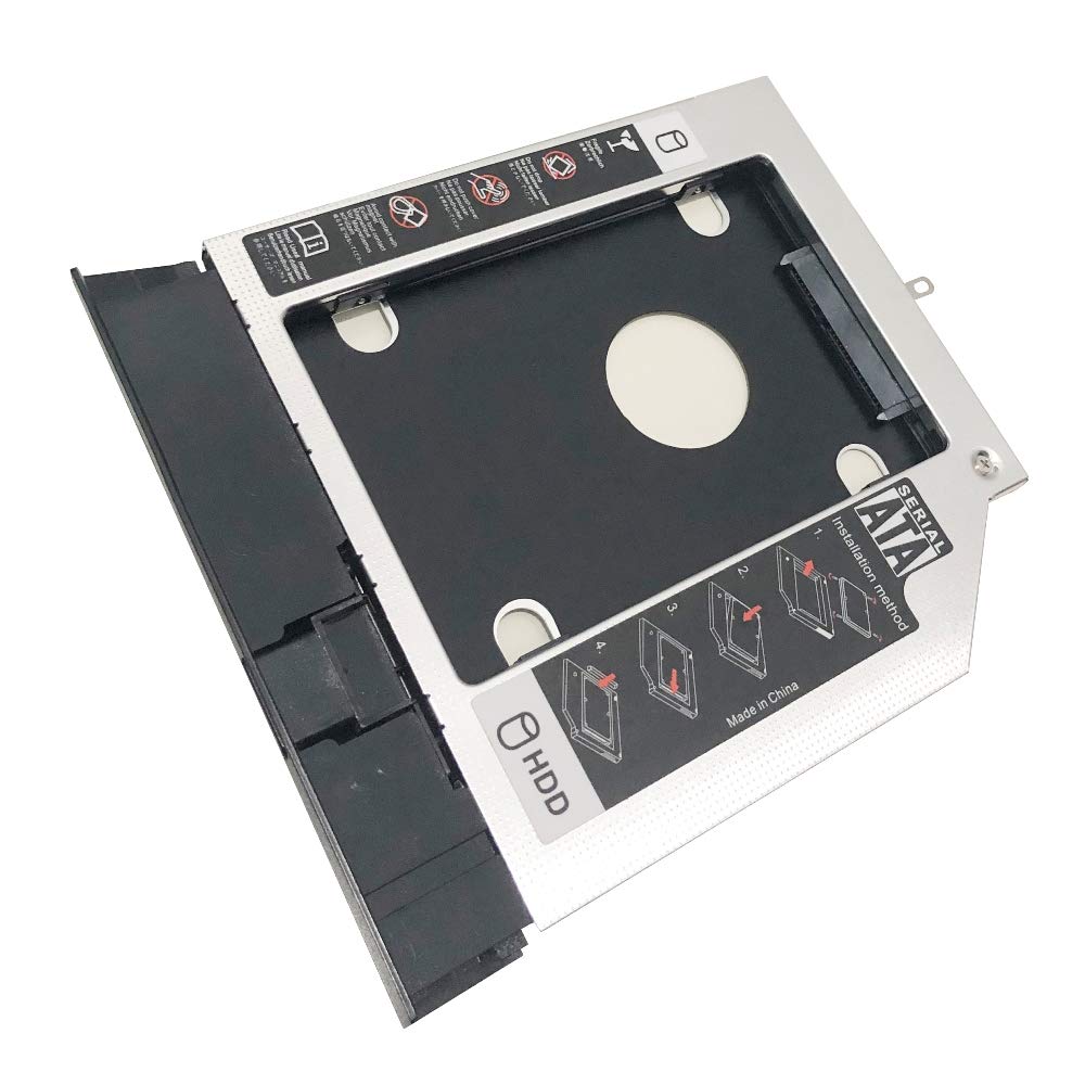 2nd HDD SSD Hard Drive Optical Caddy Frame Tray for Lenovo B50-40 B50-45 B50-70 B50-80 B51-35 B51-40 B51-45 Series with Bezel Front Panel Faceplate