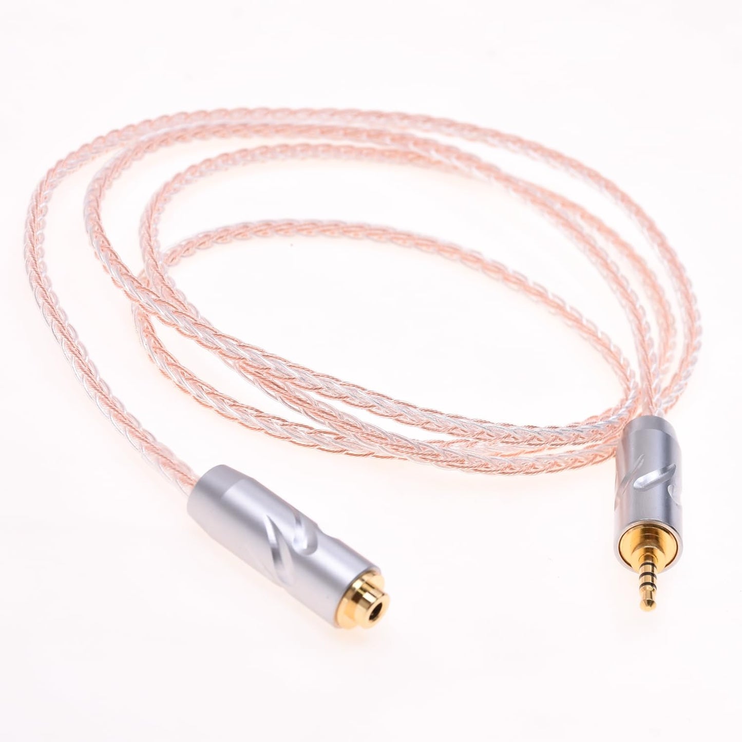 GAGACOCC 2.5MM Male TRRS to 2.5MM TRRS Female Balanced Extension Cable 8 Cores 5N PCOCC Hybrid Headphone Audio Adapter Cable for Astell&Kern AK240…