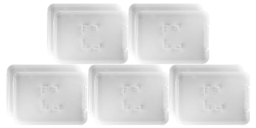 Everything But Stromboli 1-Slot MicroSD Plastic Jewel Case for MicroSD Card Only (10 Pack Bulk) Works with SanDisk, Kingston, Transcend, Samsung Micro