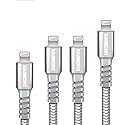 Car and Driver Nylon Braided MFi-Certified Lightning Cable [4-Pack] for Apple iPhone Chargers, 12/12 Pro/Max/Mini/11/XR/XS/Max/8/7/6 S Plus iPad Pro…