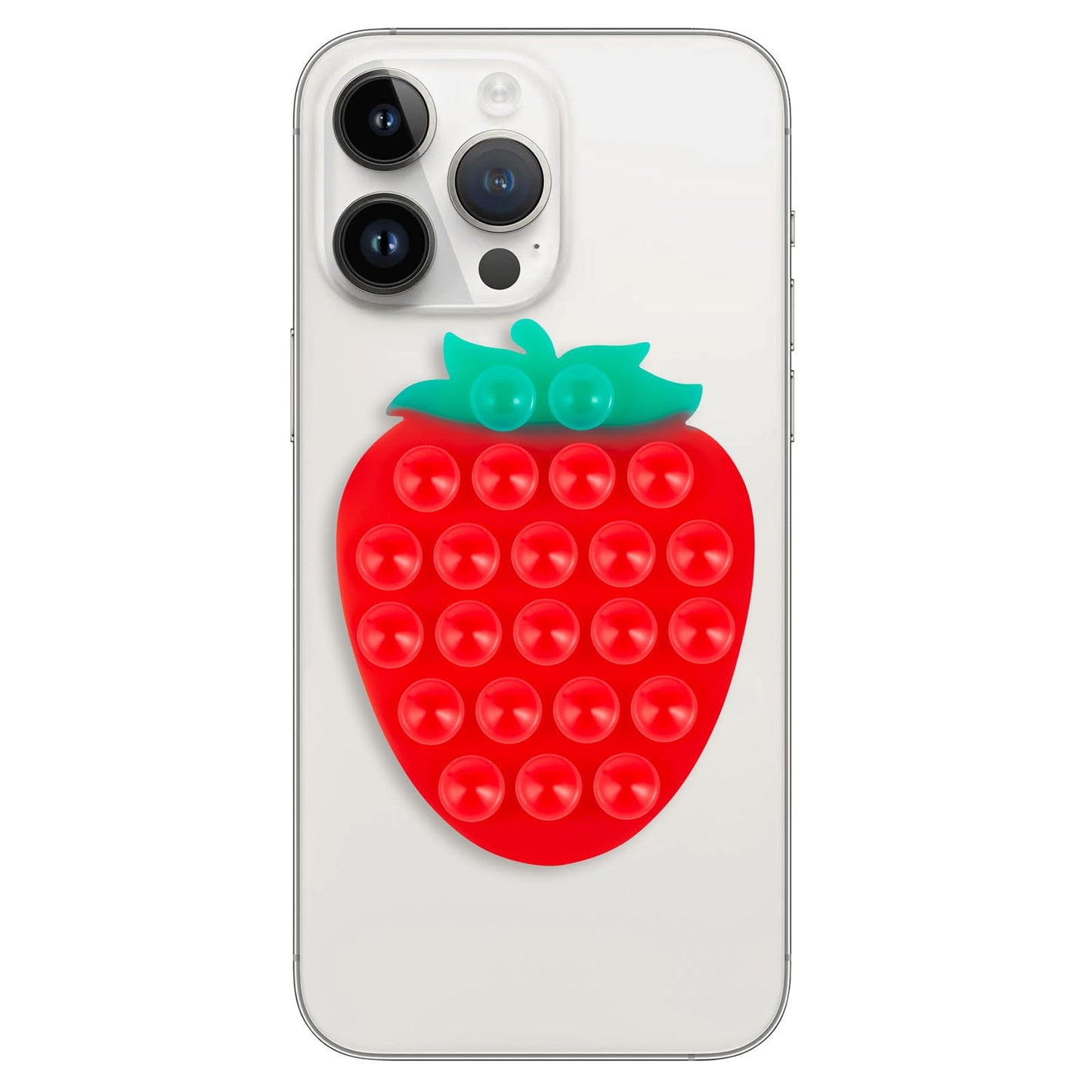 CIEO Silicone Phone Grip, Strong Suction, Fruit Shaped Phone Holder,Suitable for Selfies and Videos on Mirrors, bathrooms and Smooth Surfaces