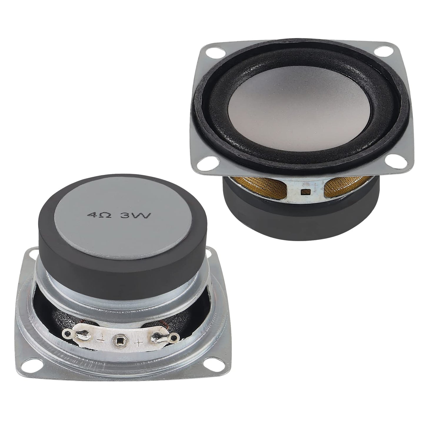 ACEIRMC 4PCS 2" 4Ohm 3W DIY Small Full Range Audio Speaker Stereo Woofer Loudspeaker for Arduino and DIY Speaker (A)